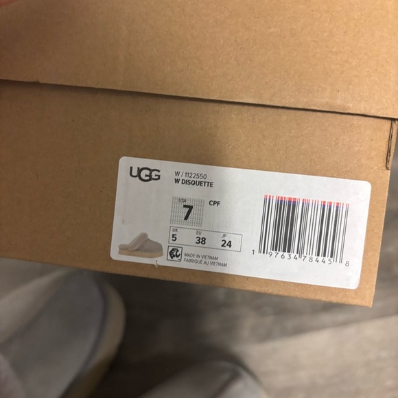 UGG | Disquette Cozy Fur Lines Slippers In Campfire Grey NEW - Picture 10 of 12